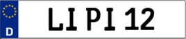 Plaque d'immatriculation