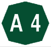 Italien A4 Schild