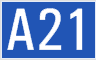 Österreich A21 Schild