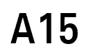 Belgien A15 Schild