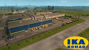 La zone de déchargement du magasin