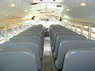 A 2003-2007 seating view of the Blue Bird Vision