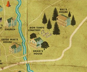 Map of bon temps-cemetery