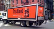 Tru Blood advertising on a truck