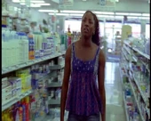 Tara walking through the aisle