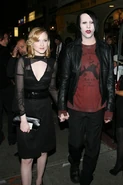 Evan Rachel with Marilyn Manson