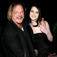 Evan Rachel with Mickey Rourke.