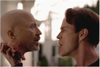 Governor Burrell meets his end at the hands of Bill Compton.