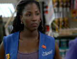 Tara in her Save-a-Bunch work vest