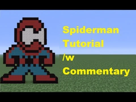 Minecraft Pixel Art: Spiderman Tutorial *Remake* | Tsmc-minecraft Wiki ...