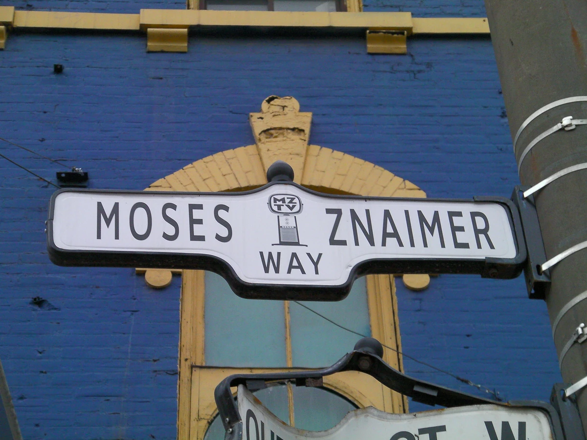 Moses Znaimer Way Toronto Street Sign Database Wiki Fandom
