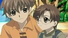 Syaoran with a young Fujitaka.