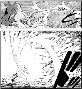 Kukuri repelling an attack from Miurahi