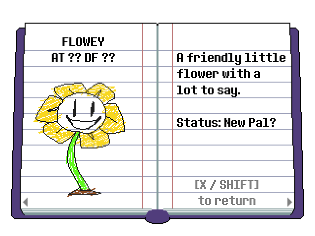 Underswap flowey sprite remake