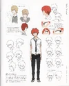 Yuki's concept art as seen in the official illustrations book.