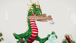 The dragon and the false lure, as seen as a figurine in the shrine.