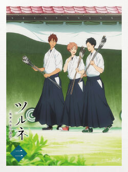 TSURUNE - KAZE Maitaka SCHOOL KYUDO CLUB - by Toru metal badge, Character,  Minato, NARINOMIYA, Goods / Accessories