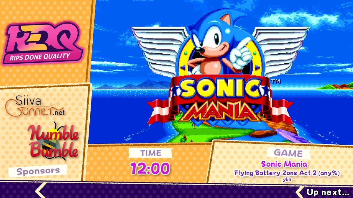 Sonic Mania - Flying Battery Zone Act 2 (any%) by ykh in 2:54 - RDQ2022, TimmyTurnersGrandDad Wiki
