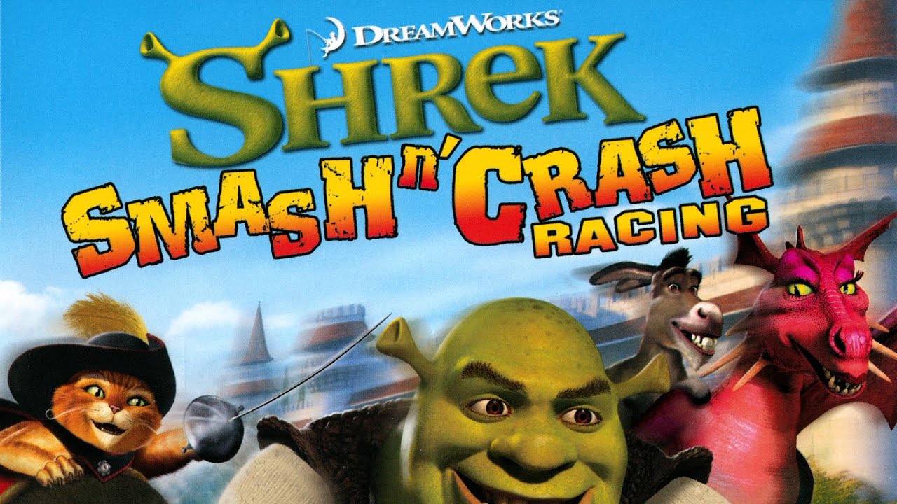 Jogo PSP Shrek Smash N'Crash Racing