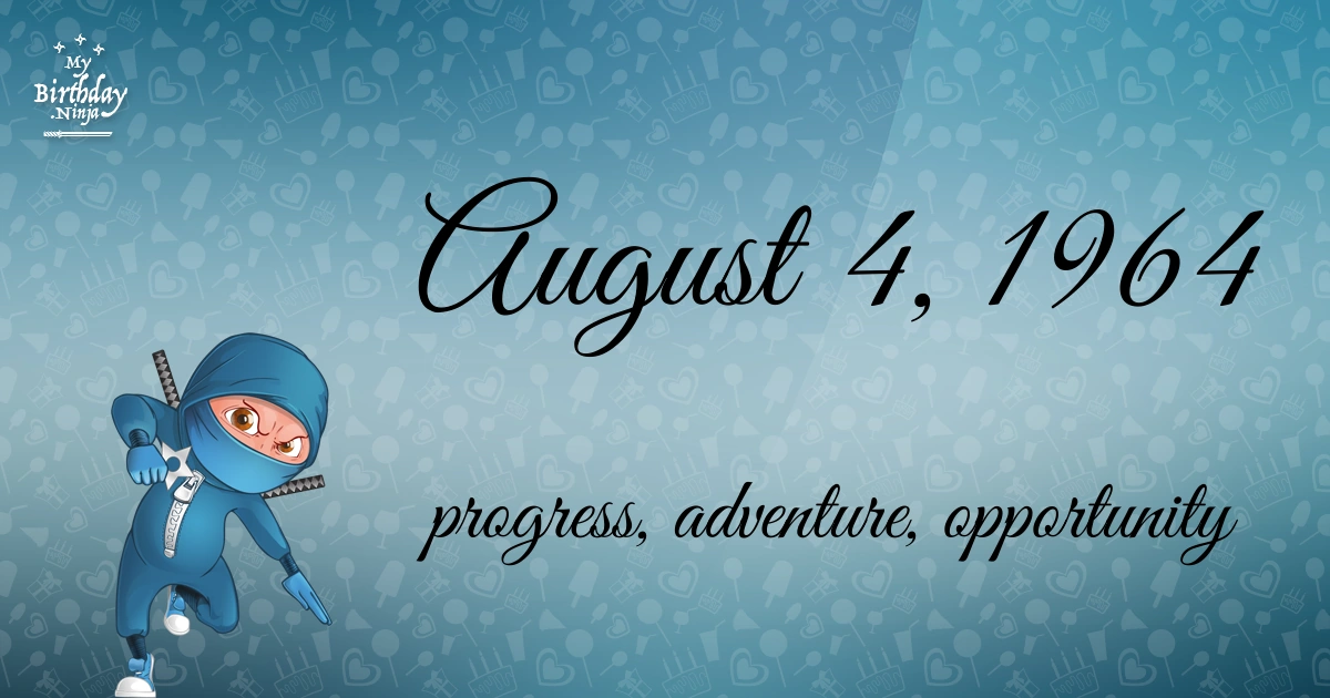 August 4, 1964 | TTS Fanonpedia Wiki | Fandom