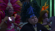 Sir Topham Hatt wearing a feathered hat