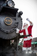 Father Christmas with Norfolk and Western 475 (the Rainbow Sun in Thomas and the Magic Railroad)