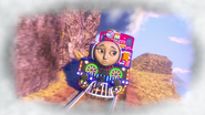 Ashima as a runaway in a fantasy sequence