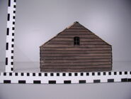 Eight series ruler reference of various buildings used in the quarry