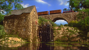 Thomas passing the Watermill in the eighth series opening