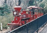 The park's original locomotives