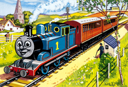 Thomas pulling Annie and Clarabel