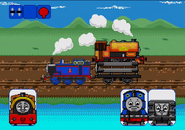 Thomas and a slate truck in Unten Thomas Deluxe Set