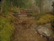 Rusty clearing the river at Hawin Doorey