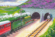 המנהרה בהופעתה הראשונה ב"סדרת הרכבות"