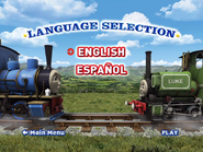 US/Canadian DVD Language Selection menu
