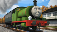 Percy pulling one of the coaches