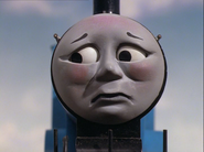 Edward's sad face that appeared between the first series and The Great Discovery, excluding the fifth series, Jack and the Sodor Construction Company and Thomas and the Magic Railroad... (1984-1995, 2002-2008)