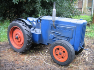 Fordson tractor's close-up model
