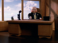 Sir Topham Hatt in his office