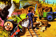 Rex derailed in the Railway Series