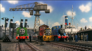 Fergus with Thomas, Percy and Salty