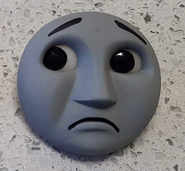 Sir Handel's sad face as it was originally painted during production of the tenth series... (2006)