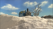 Thomas ploughing snow