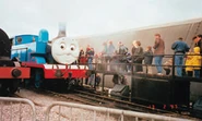 The real Iron Duke and Thomas at a Day Out with Thomas event