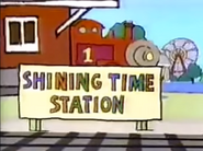 Shining Time Station PTV Park Promo with a custom made red engine made to resemble Thomas.