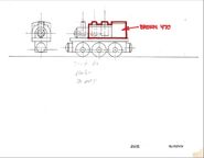 Duke's blueprints for his Wooden Railway model (Courtesy of Twitter user FlyingScotFilms)