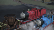 James with sooty face (Journey Beyond Sodor)