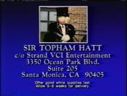Closing seen on 1990-1992 VHS releases (Cut short on the earliest 1990 VHS copies)