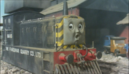 Mavis covered in soot