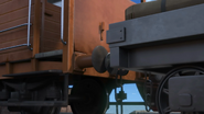 A brake van's buffers